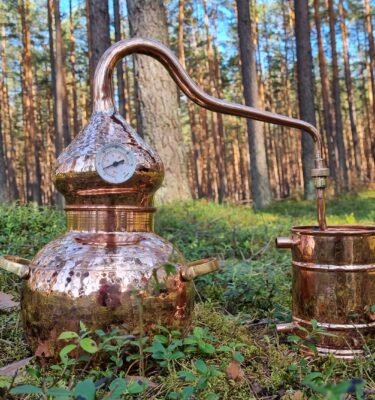 Distiliavimo aparatas - alembikas, 3L, su sieteliu