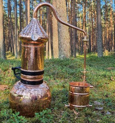 Koloninis alembikas, 10L, su sieteliu